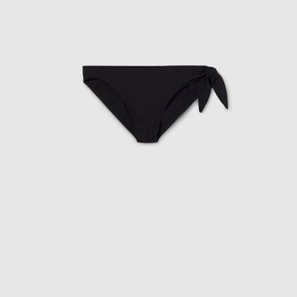 Gucci Stretch Jersey Swim Briefs With Knot, Size XXL, Black, Ready-to-wear