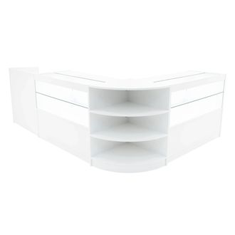 MonsterShop Eclipse LED Shop Counter Set LM60, TB60 & 2 x C1200 - White