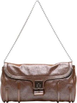 Celine Pre-owned Vintage Schoudertas - Dames - Vintage Schoudertas - Bruin - ONE Size - Leer - Vintage