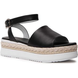 Nero Giardini Ankle Strap Platform Sandal in Black at Nordstrom Rack, Size 7Us / 37Eu