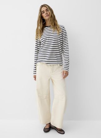 Free People Womens Good Luck loose barrel jean