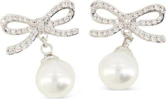 Self Portrait Bow-detail Earrings