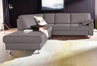 Sit&more Ecksofa »Belfort L-Form« wahlweise mit Vorziehsitz und Bettkasten