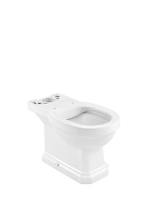 Roca Roca - Taza Rimless Con Salida Dual Para Inodoro De Tanque Bajo Carmen Color: Blanco