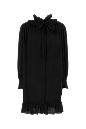 Chlo&eacute; Black Crepe Mini Dress