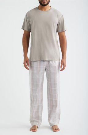Majestic International Long Day Pajama T-Shirt & Pants in Cappuccino at Nordstrom, Size Xx-Large