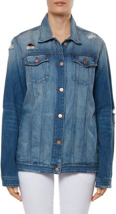 J Brand Cyra Oversize Denim Jacket in Broken Heart at Nordstrom, Size Small