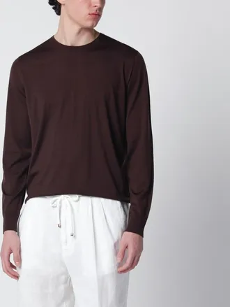 Loro Piana Brown wool sweater