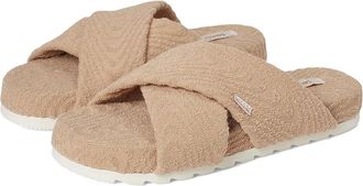 Sanuk Dreamstate Womens Slippers Tan Terry : 10 B - Medium, Synthetic