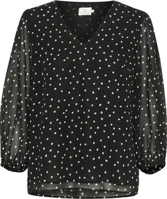 Kaffe Blouses - Dames - Blouses - Zwart - L - Overhemden