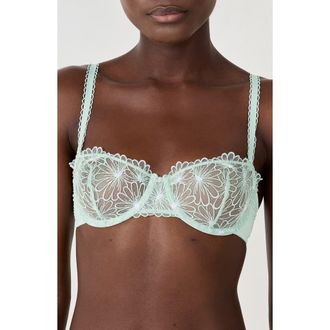 Etam Daisy Underwire Balconette Bra in Celadon at Nordstrom Rack, Size 36B