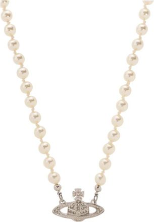Vivienne Westwood Ketting met logo - Heren - Kettingen - Beige - ONE Size - Accessoires
