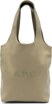 A.P.C. A. p.c. Logo-print Leather Tote Bag