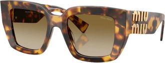 Miu Miu MU B05S Zonnebril - Dames - Zonnebrillen - Bruin - 51 MM - Accessoires
