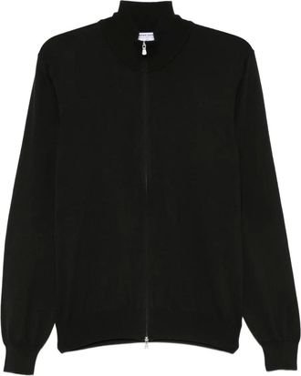 Gran Sasso Cardigan con zip - Nero