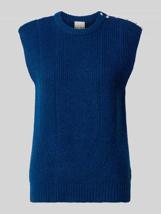 Ichi Pullunder mit gerippten Abschl&uuml;ssen Modell PROVOKE in Blau, Gr&ouml;&szlig;e M