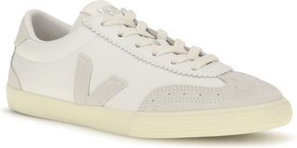 Veja Womens Volley Leather Sneakers White_natural