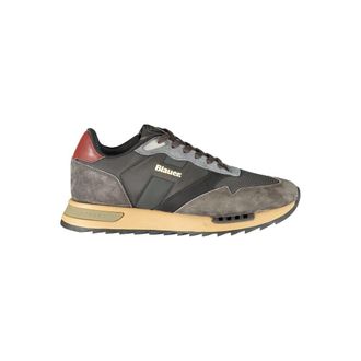 Blauer Black Polyester Athletic Mens Sneakers