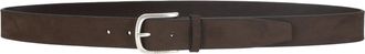 Orciani Nabucco Silver-Buckle Smooth Calf Leather Belt