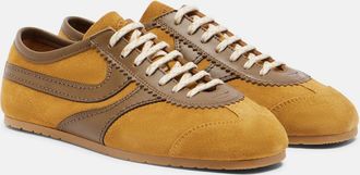 Dries Van Noten Zapatillas de ante con piel