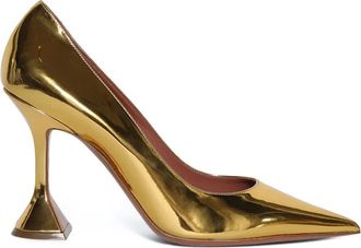 Amina Muaddi Pumps Ami 95mm - Oro