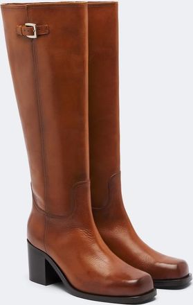 Staud Brooklyn leather knee-high boots