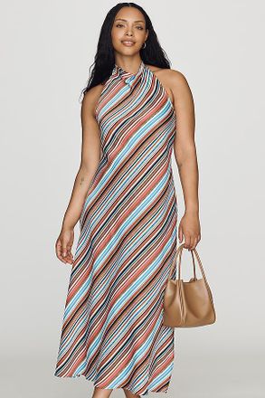 Maeve Jamie Halter Open Back Midi Dress by Maeve