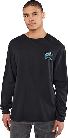 Salty Crew Mahi Surface Long Sleeve Mens T Shirt Black : 2XL, Cotton
