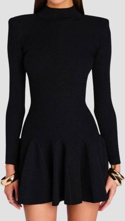 Retrof&ecirc;te Sydonie Knit Mini Dress In Black