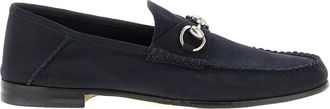 Gucci Gigi metal suede loafers - men - Calf Suede/Calf Leather/Calf Leather - 7.5 - Blue