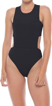 Maxine Luciano High Leg One Piece In Onyx