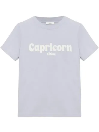 Chlo&eacute; Capricorn T-shirt - women - Cotton - S - Blue