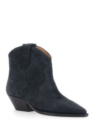 Isabel Marant Womens Ankle Boots Dewina Black Suede