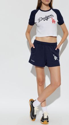 Sporty & Rich T-shirt From The S&R X LA Dodgers Collection, Womens, White