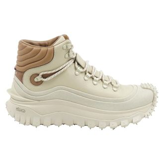 Moncler Lace-up Boots, male, Beige, Size: 11 US Lace-up Boots