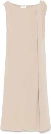 P.A.R.O.S.H. P.a.r.o.s.h., Kleedjes, Dames, Beige, M, Neutrale Toon Elegante Jurk
