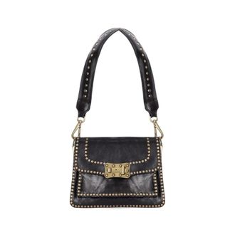 Campomaggi Black Crossbody Bag with Turn-Lock Closure - female - Campomaggi - Shoulder Bags - Black - ONE SIZE - Bags