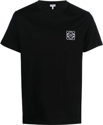 Loewe Two-Tone Anagram Embroidery Cotton T-Shirt