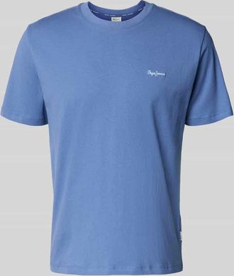 Pepe Jeans London Regular Fit T-Shirt aus reiner Baumwolle Modell CONNOR in Marine, Gr&ouml;&szlig;e XXL