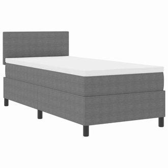 vidaXL Vidaxl - Letto A Molle Manuale Grigio Chiaro,bianco 203 X 80 X 88 Cm