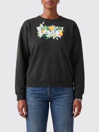 Levi's Logo Print Dropped-Shoulder Cotton-Blend Crewneck Sweatshirt