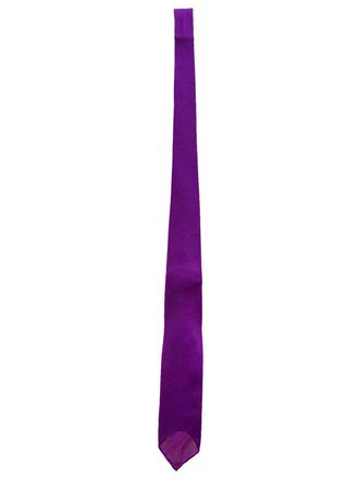 Thom Sweeney Purple silk knitted tie