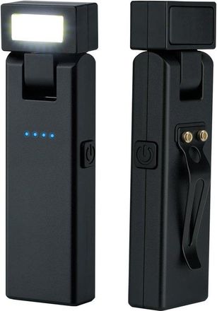 No Brand L&aacute;mpara De Trabajo Magn&eacute;tica De Dos Piezas, Giratoria, Recargable, Port&aacute;til, Led Cob Con Clip, 3 Modos De Iluminaci&oacute;n, Para Reparaci&oacute;n De Autom&oacute;viles,