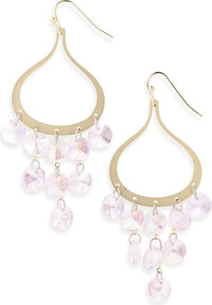 Tasha Beaded Drop Earrings in Gold/Pink at Nordstrom Rack