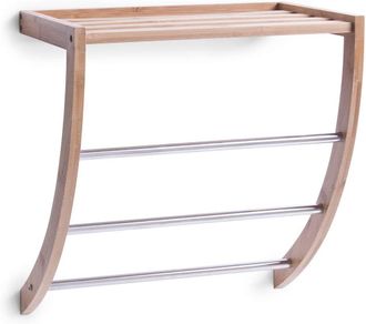 OEM Toallero De Bamb&uacute;/cromo De 38 X 24 X 40 Cm