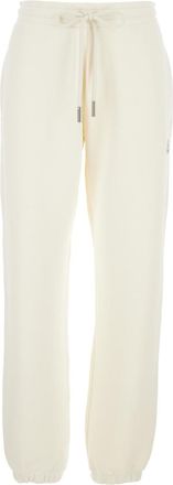 Moncler White Relaxed Joggers Pants