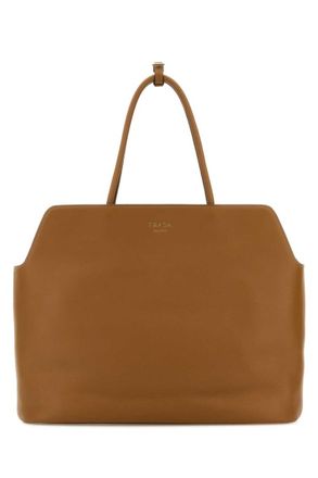 Prada Caramel leather shopping bag