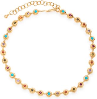 Joanna Laura Constantine Multi Wave 18kt Gold-plated Necklace - One Size