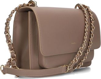 Janice Tassen, Dames, Beige, ONE Size, Elegante Taupe Schoudertas