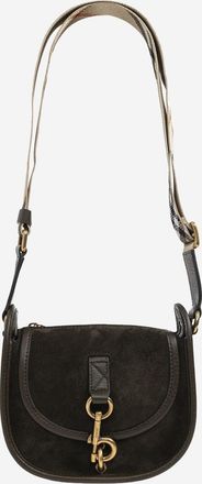 Burberry Womens Mini Shoulder Bag Black Suede Leather